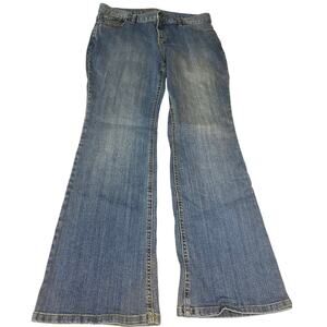 Lands' End Women’s Size 12 Bootcut Jeans Medium Wash Stretch Denim